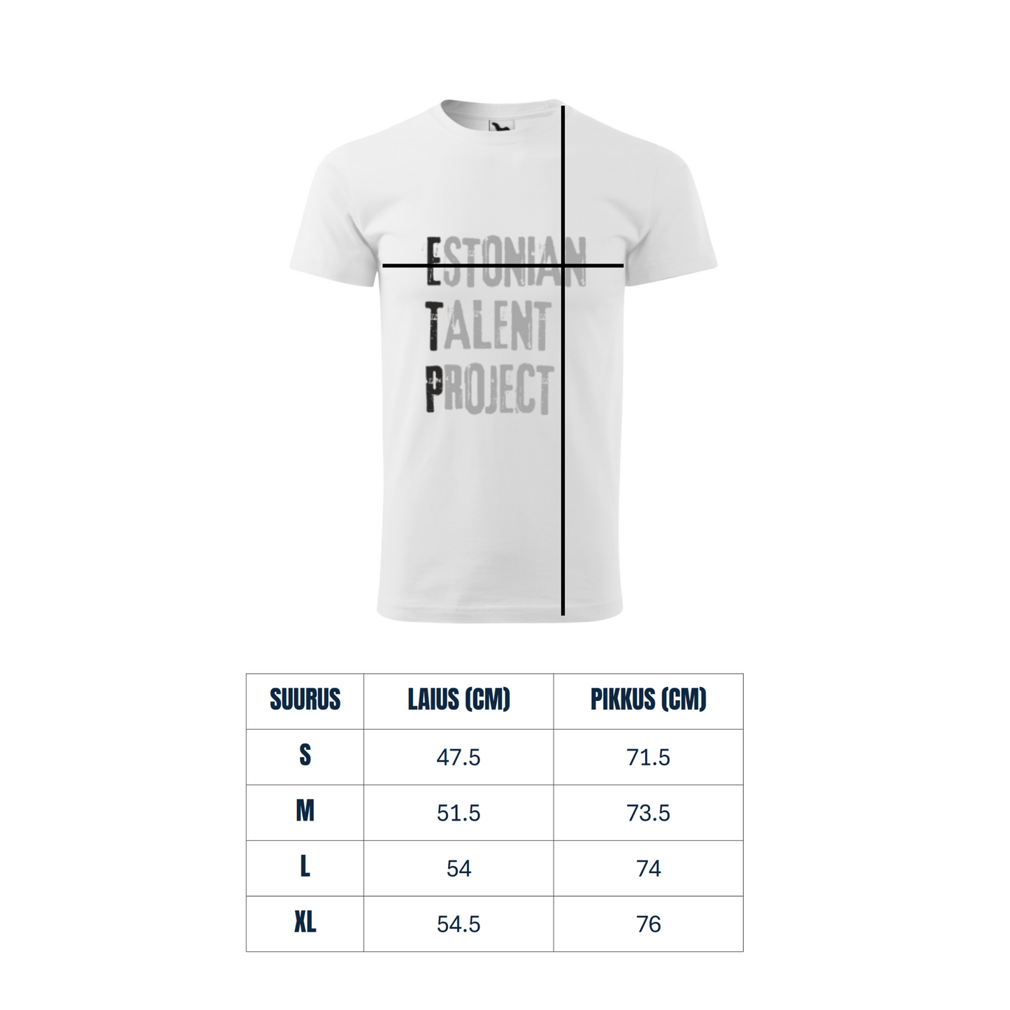 Estonian Talent Project (ETP) T-särk WHITE
